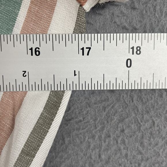 Saltwater Luxe Dress Womens XS Multicolor Striped Button Front Ruffle Maxi Boho - Picture 7 of 10